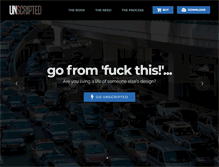 Tablet Screenshot of getunscripted.com